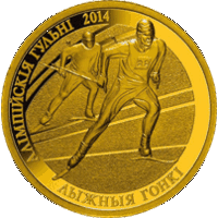 Лыжные гонки. Олимпийские игры 2014 года. 20 рублей 2012 год