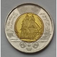 Канада 2 доллара 2012 г. Война 1812 года. Фрегат Шеннон