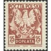 Марка Польша. 1950. Чистая. Доплата.