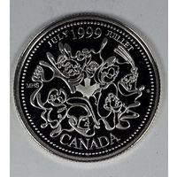 Канада 25 центов 1999 Миллениум - Июль 1999, Нация людей