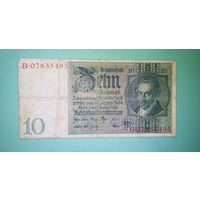 Банкнота 10 марок  Германия 1929 г.