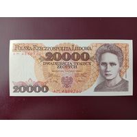 Польша 20000 злотых 1989 UNC