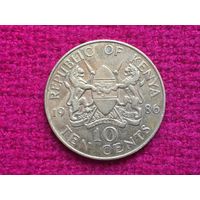 Кения 10 центов 1986 г.
