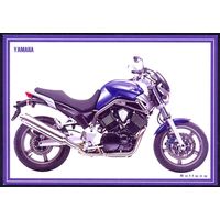 Чехия открытка мотоцикл Yamaha