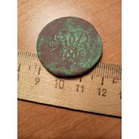 Монета две копейки 1758 года