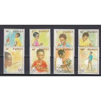 Дети. Руанда. 1981. 8 марок (полная серия). Michel N 1143-1150 (8,0 е)