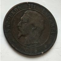 Франция 10 сантимов, 1855 MA - Марсель 2-4-19