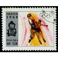XIX летние Олимпийские игры Польша 1968 год 1 марка