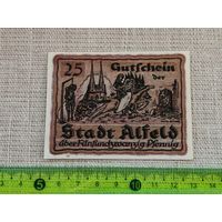 Германия-нотгельд 25 пфенингов Alfeld