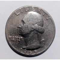 25 центов США 1965