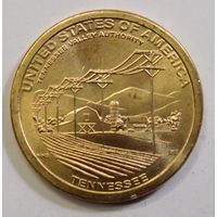 США 1 доллар 2022 Американские инновации Администрация долины Теннесси Двор D и Р 17-я монета в серии.