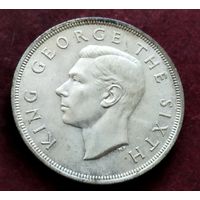 Серебро 0.500! Новая Зеландия 1 крона, 1949