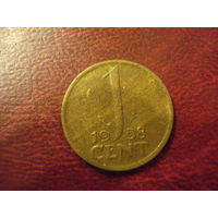1 цент 1958 год Нидерланды