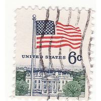 Флаг и Белый дом 1968 год