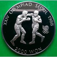 Южная Корея 2000 вон,1986 ."Олимпийские Игры Сеул"