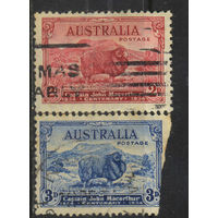 GB Доминион Австралия 1934 100 летие смерти капитана Джона Макартура - основателя мериносного овцеводства в Австралии Меринос Полная #123-4