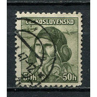 Чехословакия - 1945 - Пилот Алоис Вашатко 50Н - [Mi.445] - 1 марка. Гашеная.  (Лот 88FA)-T25P9