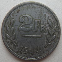 Бельгия 2 франка 1944 г.