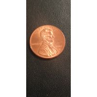США 1 цент 2002г. D