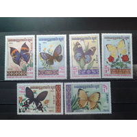 Камбоджа 1983 Бабочки** Михель-10,7 евро
