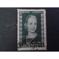 Аргентина 1952 Эвита Перон 1,5 песо