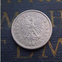 10 грошей 1991 Польша БРАК #22