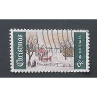 США 1969 Праздники. Рождество. Зимнее воскресенье в Норвегии, штат Мэн