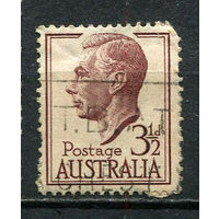 Австралия - 1951/1952 - Король Георг VI 3 1/2P - [Mi.215] - 1 марка. Гашеная.  (LOT AS21)