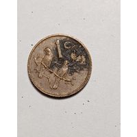 ЮАР 1  цент  1980 года .