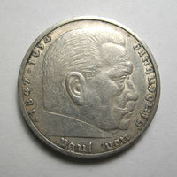 5 марок 1936 A Гинденбург