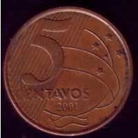 5 сентаво 2001 год Бразилия