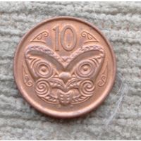 Werty71 Новая Зеландия 10 центов 2006 Бабочка