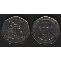 Ямайка km164 1 доллар 1995 год (om00)