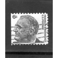 США.Ми-894.Франклин Делано Рузвельт (1882-1945), 32-й президент Серия: Знаменитые американцы.1966.