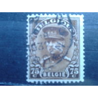 Бельгия 1932 Король Альберт 1  75 сантимов