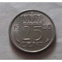 25 центов, Нидерланды 1955, 1964 г.