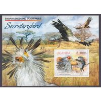 2012 Уганда 3004/B413 WWF / Птицы 8,00 евро