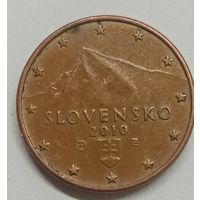 1 евроцент 2010 год  Словакия