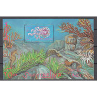 Морская фауна. Медузы. Сомали. 1995. 1 блок. Michel N бл37 (6,5 е).
