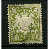 Королевство Бавария в составе Германской империи - 1900 - Герб - 30Pf - [Mi.66] - 1 марка. Гашеная.  (Лот 135BW)