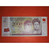 Парагвай 2000 гуарани 2017 UNC