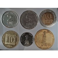 Комплект монет Израиля из оборота
