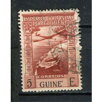 Португальские колонии - Гвинея - 1938 - Самолет над землей 5E - [Mi.247] - 1 марка. Гашеная.  (Лот 82ET)-T5P1