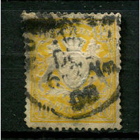 Королевство Бавария в составе Германской империи - 1900 - Герб - 40Pf - [Mi.67] - 1 марка. Гашеная.  (Лот 136BW)