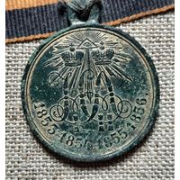 Медаль за Восточную Крымскую войну в позолоте.