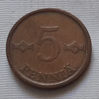 5 пенни 1975 г. Финляндия