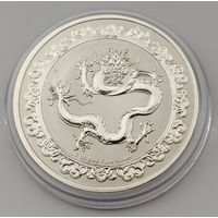 Ниуэ 2019 серебро (1 oz) "Зеленый дракон"