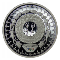 Австралия, 5 Долларов, 2000 - Олимпиада В Сиднее, серебро 999