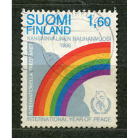 Международный год мира. Финляндия. 1986. Полная серия 1 марка