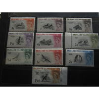 Марки - колонии, Фолклендские острова (Фолкленды, Falkland islands), фауна, птицы, пингвины